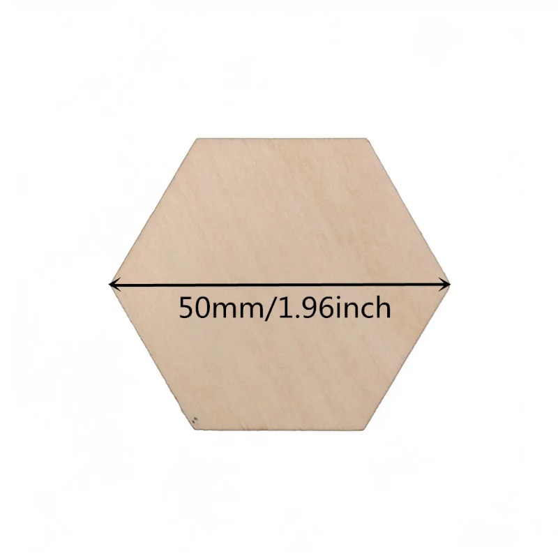 10-120mm 나무 육각형 블랭크 슬라이스 미완성 목 - Christmas Craft Embellishment 리뷰 및 가격