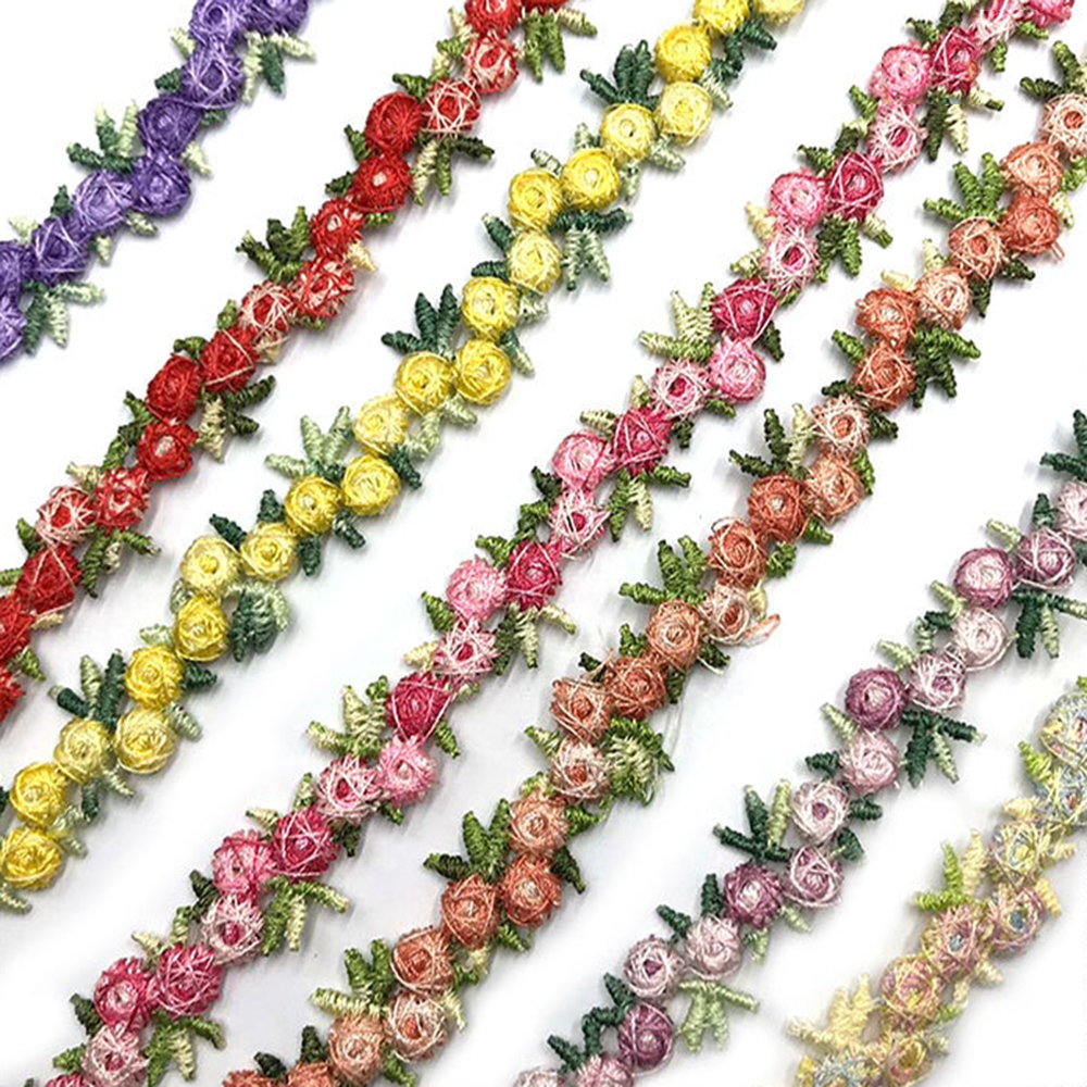 DIY 공예용 폴리에스터 수용성 꽃 레이스 트림 자수  - Lace Ribbon Trim 리뷰 및 가격