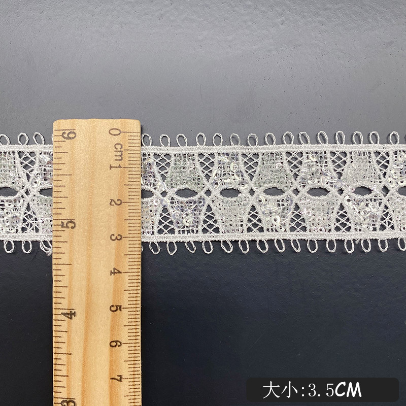 할로우 웨어러블 스팽글 리본 레이스 트림, 스팽글 바느 - Lace Ribbon Trim 리뷰 및 가격