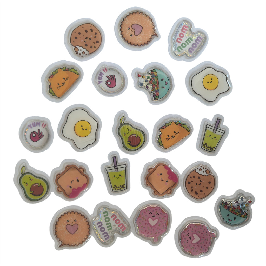 45개 귀여운 에폭시 스티커 - 히피 평화 & 음식 & - Craft Embellishment World 리뷰 및 가격