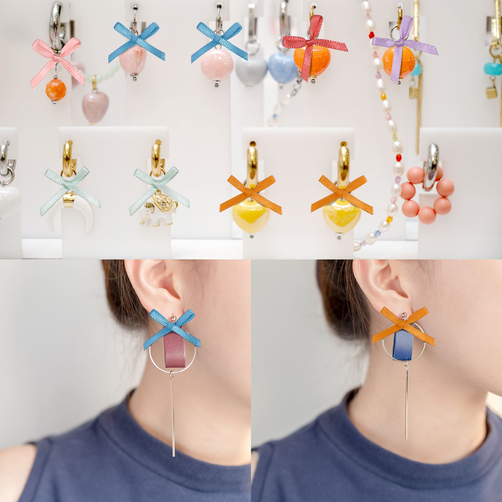 100Pcs 3mm 리본 미니 새틴 리본 꽃 나비 넥타 - Christmas Craft Embellishment 리뷰 및 가격