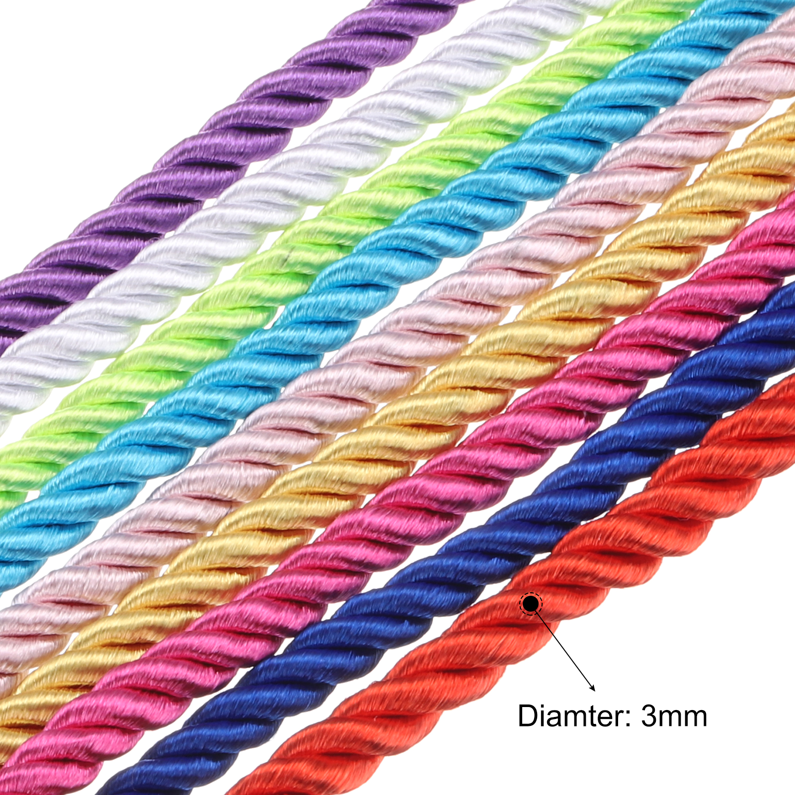 Uxcell 트위스트 코드 트림 5야드 3mm 3겹 꼬 - Cord Trim Twisted 리뷰 및 가격