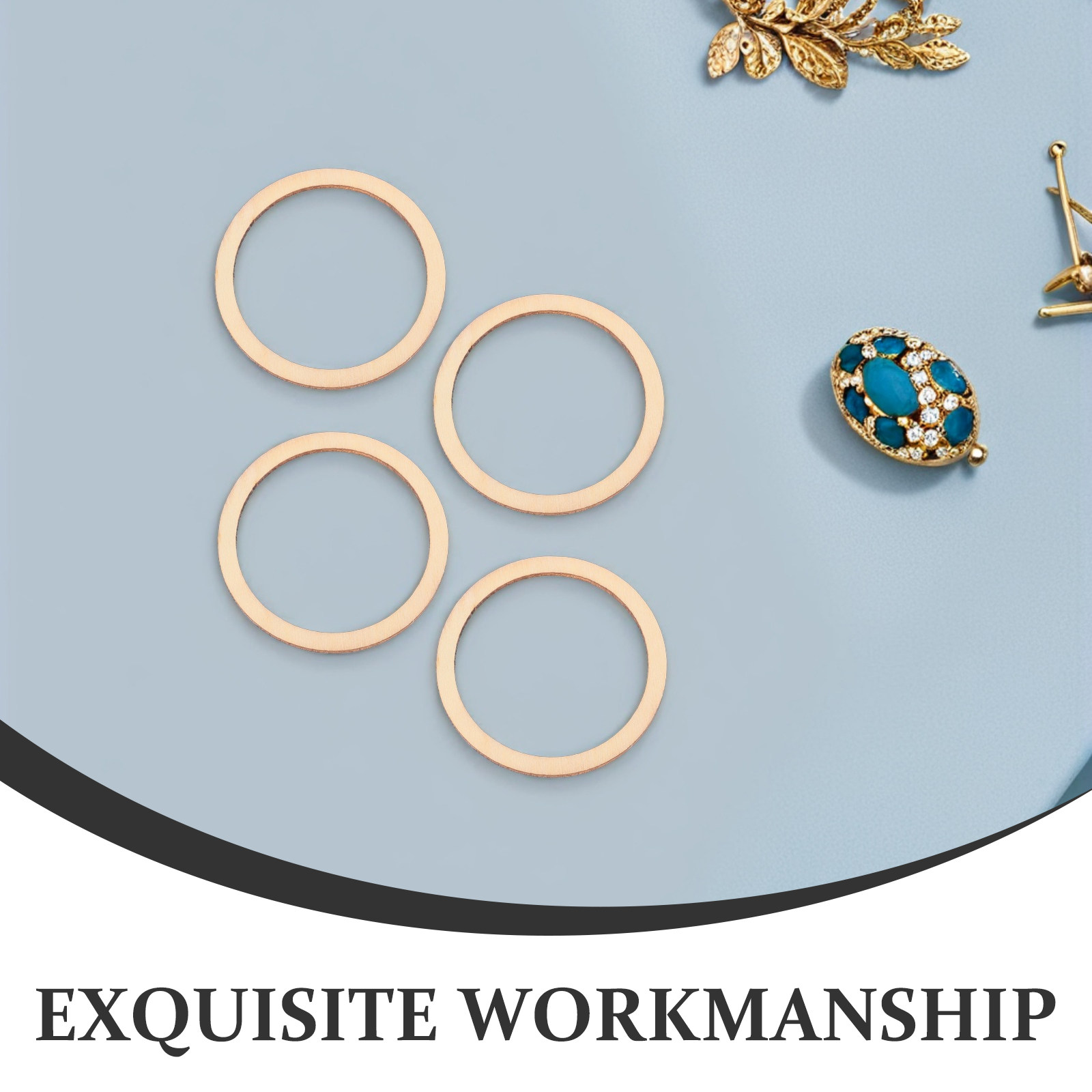 50Pcs 나무 원형 장식품 자연 색상 둥근 모양 DI - Christmas Craft Embellishment 리뷰 및 가격