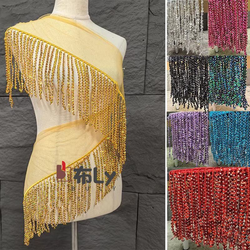 15cm 비즈 장식 스팽글 태슬 프린지, 무대 의상 스 - Tassel Fringe Trim 리뷰 및 가격