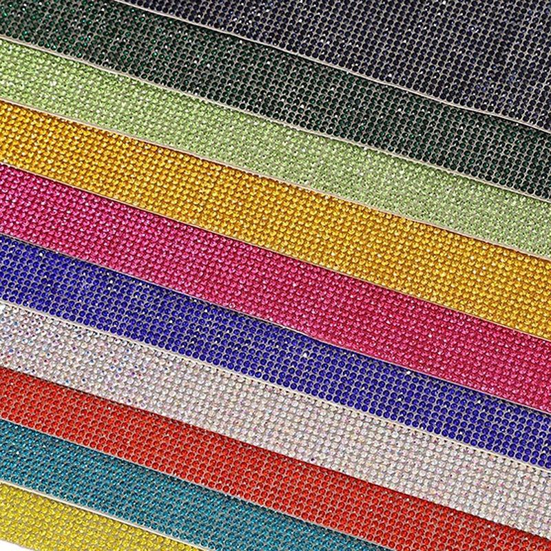12x20cm 자기 접착제 라인 석 스티커 테이프 DI - Hotfix Rhinestone Sheet 리뷰 및 가격