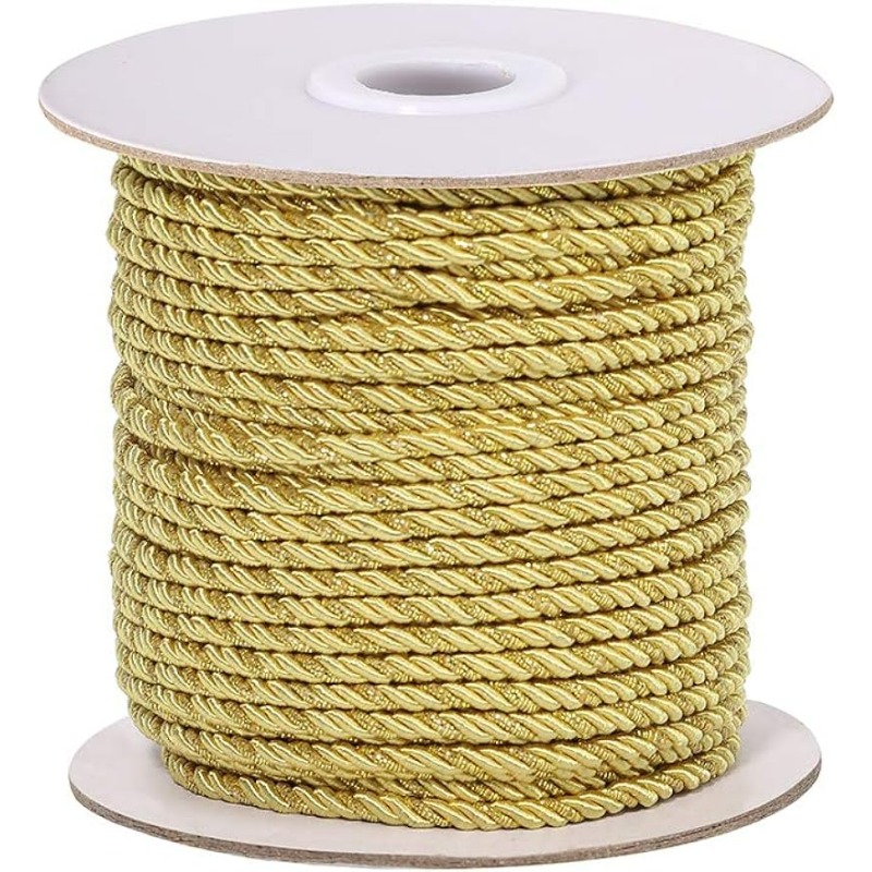 3mm / 35 야드 금속 트위스트 코드 로프 3겹 장 - Cord Trim Twisted 리뷰 및 가격