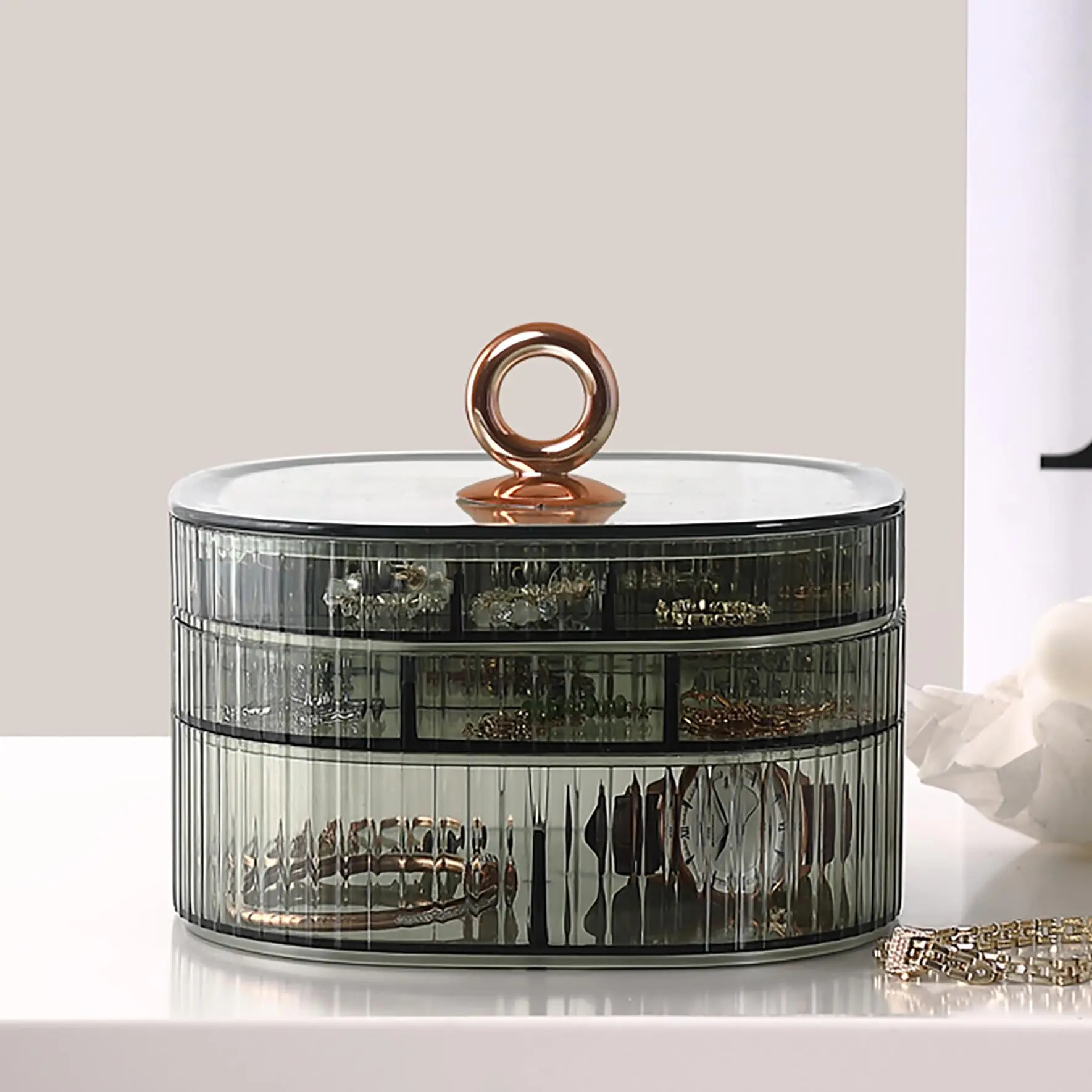 보석함, 손잡이가 있는 보석 정리함, 여성용 투명 보석 - Craft Embellishment Storage 리뷰 및 가격