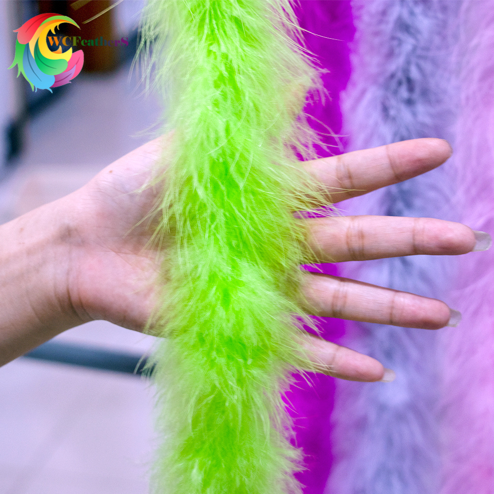 천연 마라부 깃털 장식 2미터, 18-20g 부드럽고  - Feather Trim Marabou 리뷰 및 가격