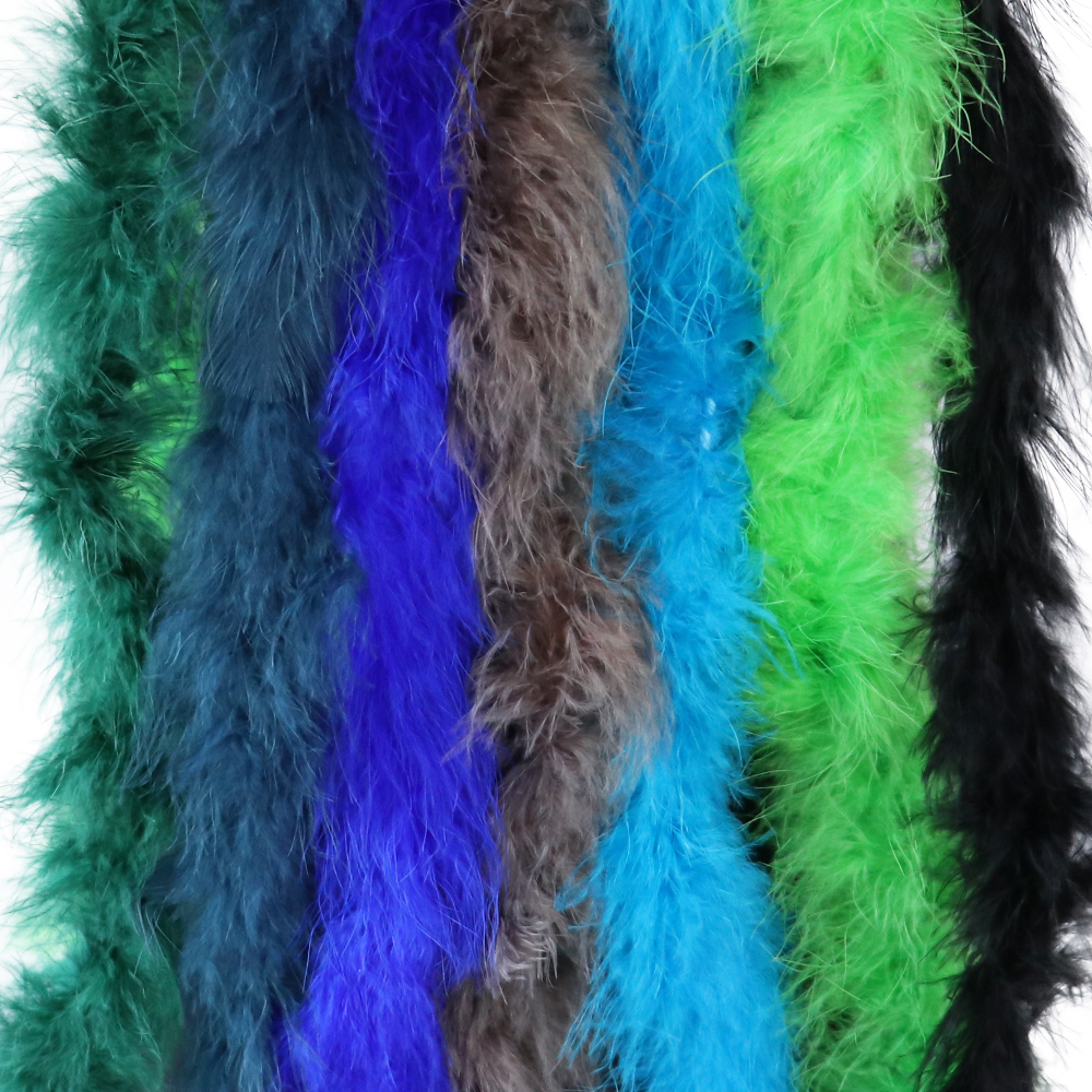 천연 마라부 깃털 장식 2미터, 18-20g 부드럽고  - Feather Trim Marabou 리뷰 및 가격
