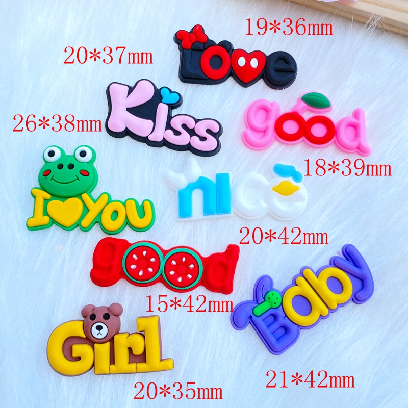 20pcs 새로운 미니 사랑스러운 편지 PVC 유연한  - Embellishment Glue Craft 리뷰 및 가격