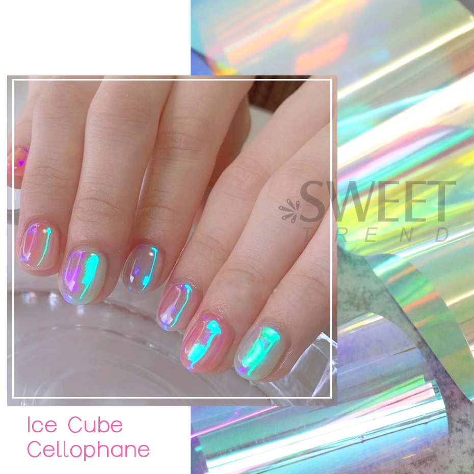 8pcs 홀로그램 오로라 필름 네일 유리 포일 반짝 이 - Glitter Vinyl Roll 리뷰 및 가격