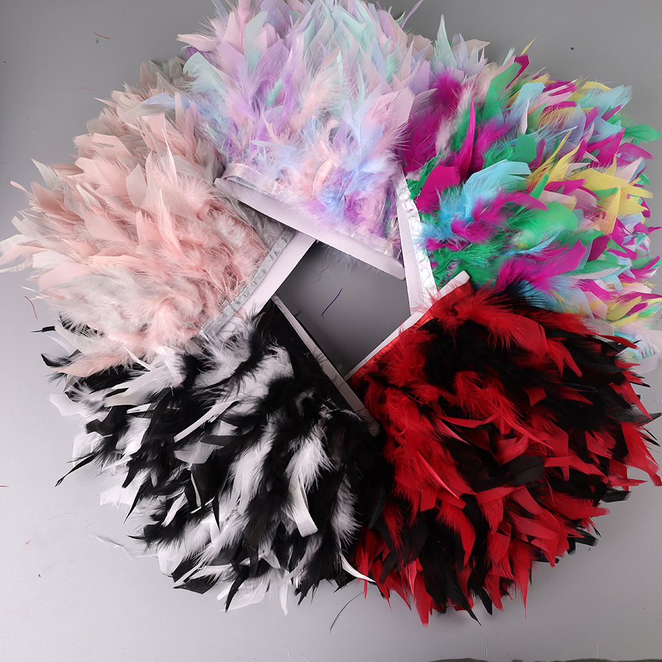 10-15cm Marabou 깃털 트림 DIY 웨딩 터 - Feather Trim Marabou 리뷰 및 가격